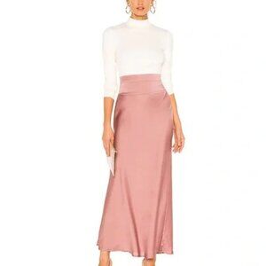 Free People Normani Bias Cut Skirt in Mauve Size 4